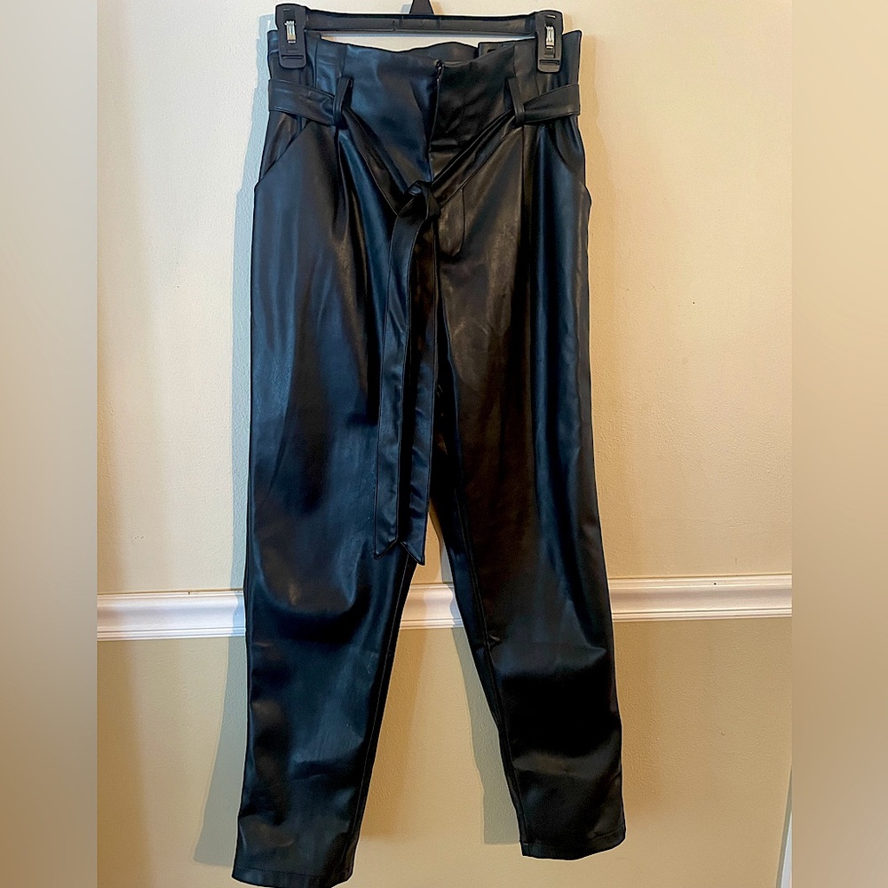 Lucy Paris Leather Pants size medium New With Tags